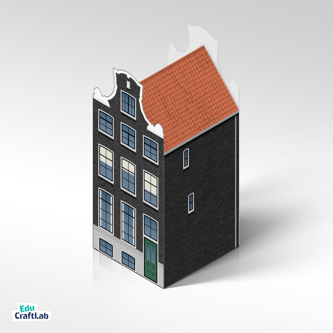 Printable paper model of Amsterdam Bridge for classrooms